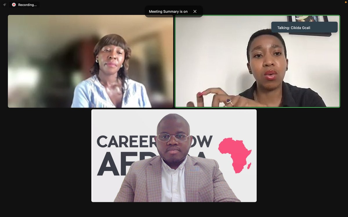 It was a pleasure having <a href="/MrsMabs_/">Cikida Gcali-Mabusela</a> at our African Mentorship ! Her insights on sustainability, entrepreneurship, and ESG compliance were truly illuminating.  "Embrace partnerships over competition; mentorship is key." 🌍  #CikidaGcali #Sustainability #AfricanEntrepreneurs #csamp