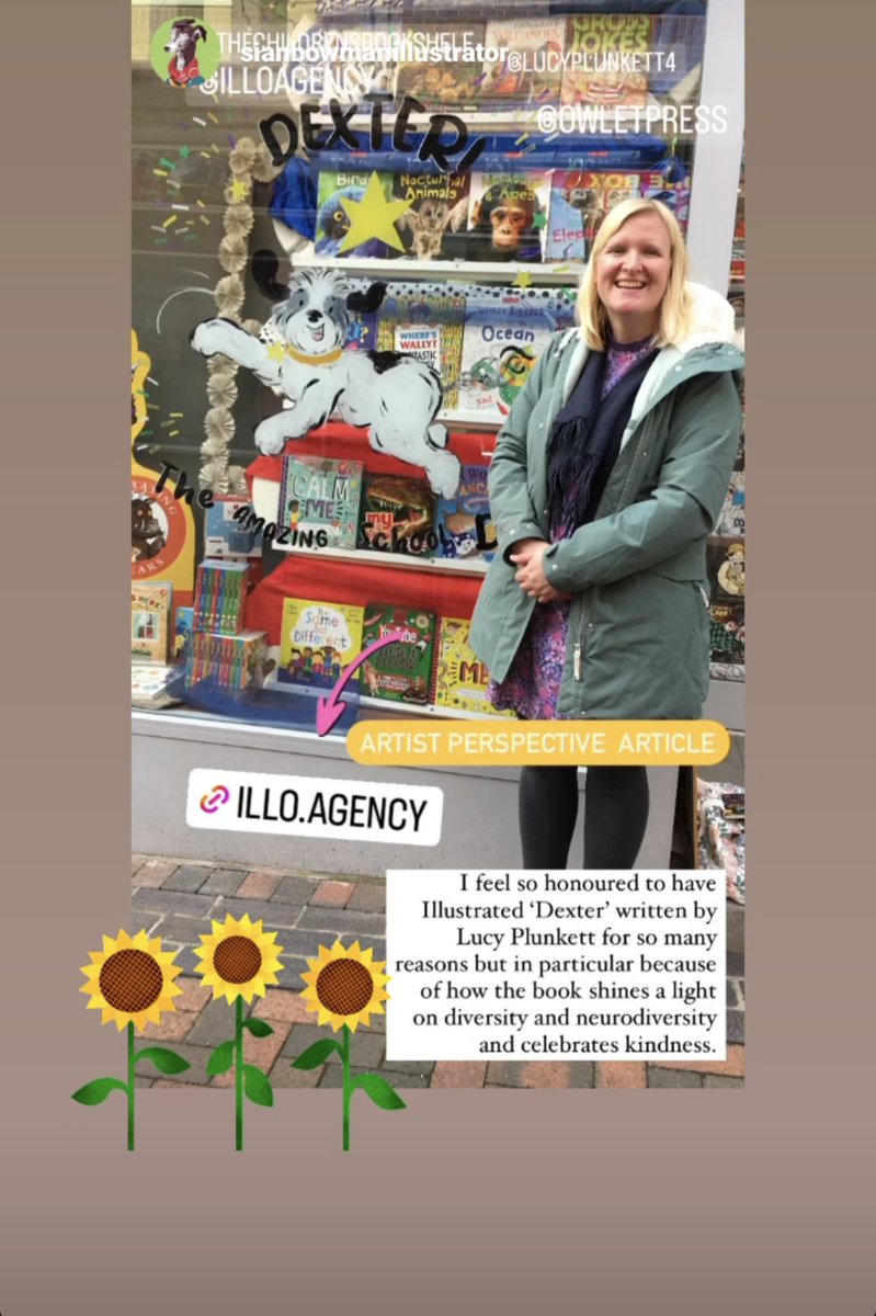 The wonderful @Jet_thewhippet1 Sian Bowman on illustrating my little debut, 'Dexter! The AMAZING School Dog!' published by <a href="/OwletPress/">Owlet Press</a> 🐾🌟🌻
#diversity #kindness #neurodiversity #inclusivepicturebooks #author #Illustrator