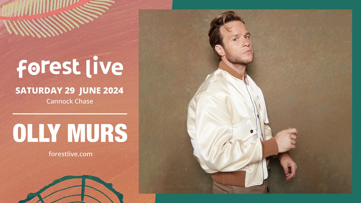 Headliner announced 🚨@OllyMurs is joining us at #ForestLive24! The charismatic singer-songwriter and solid-gold popstar will be performing at Cannock Chase Forest on Saturday 29 June🌲 Tickets on sale this Friday. Sign up to get access to the presale: forestlive.com