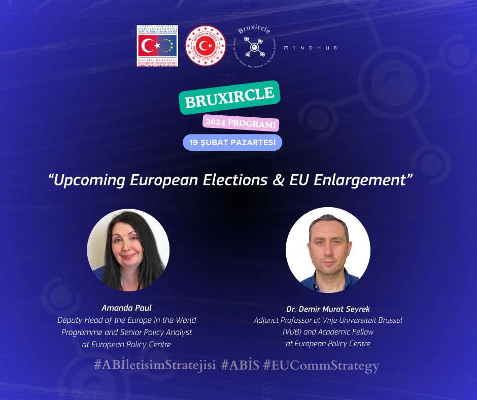 bruxircle's tweet photo. #Bruxircle 2024 Program starts its 2️⃣nd week
🗳2024 Year of #Elections
🇪🇺#EuropeanElections
🗝#EUEnlargement
🗣#BruxircleSignatureModule: #YouthDiscusses
@fatindurukan
@amandajanepaul
@murat_seyrek
@epc_eu
@oguzhansabuncu_
@ABBaskanligi
@TC_AVBIRDT
@MindHub_Edu
#EUCommStrategy https://t.co/FVAeSed9qT