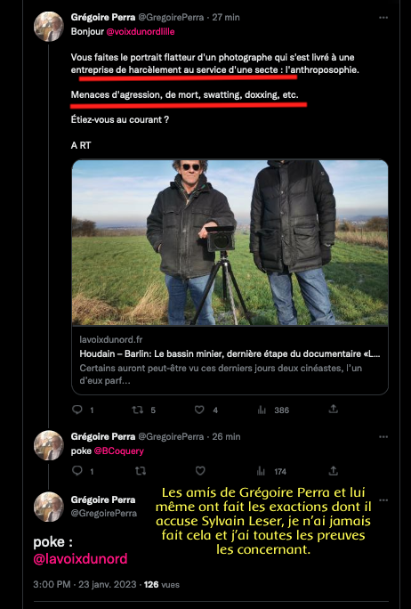 ArchibaldMcEnd's tweet photo. @ramieldestgenys je n'ai jamais menacé personne, ni fait de doxxing, ni mis la photo des proches en guise d'intimidation de représailles. en revanche des menaces de mort et de la haine j'en ai reçu, j'ai toutes les preuves. 
➽https://t.co/U1QlmgFyaq
➽https://t.co/pSoujYqyPz https://t.co/7WoAfDgdfD