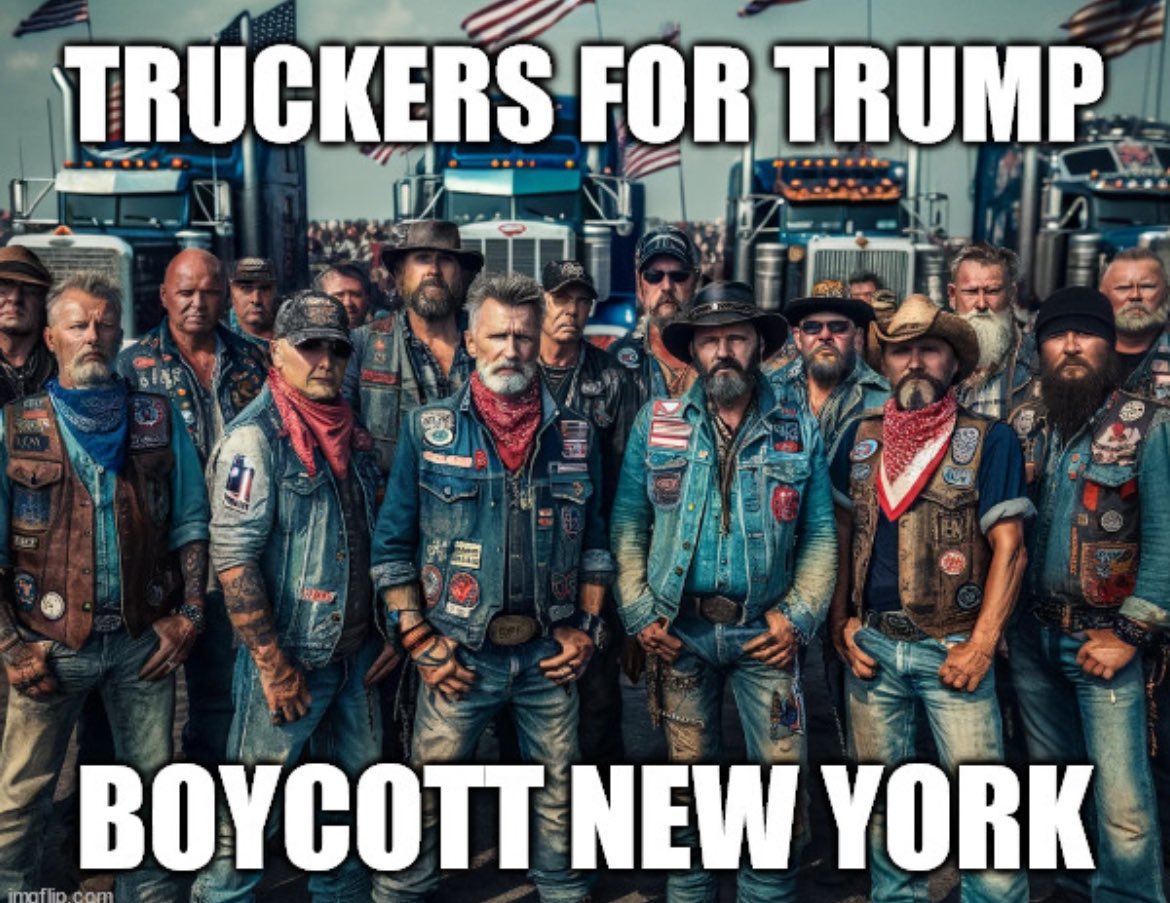 OFFICIAL STATEMENT:
For the next 3 years, NO Callahan product will be shipped to New York City!

We stand with President Trump against Tyranny!!
 #TruckersForTrump