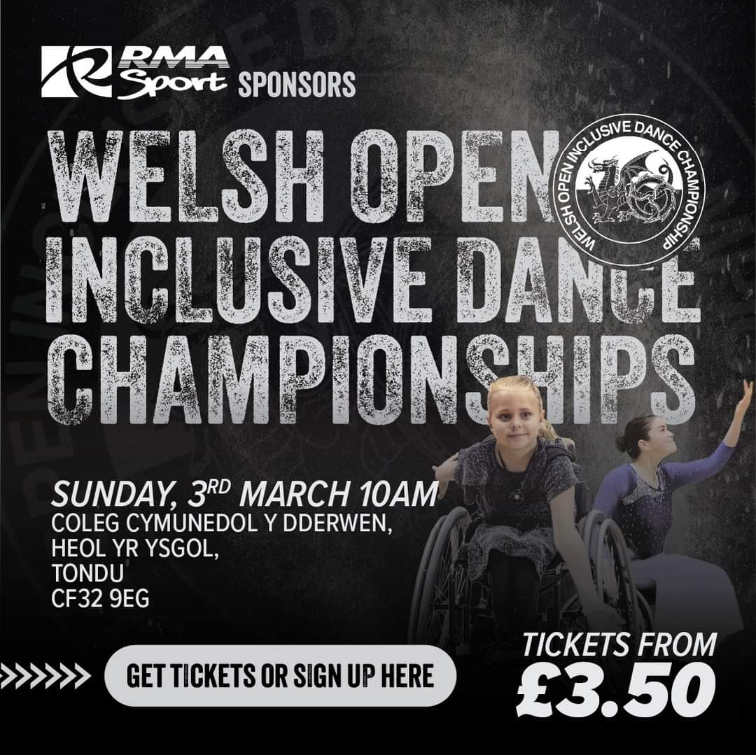 💃WSA member <a href="/impetusdance/">ImpetusDance 🏳️‍🌈🏴󠁧󠁢󠁷󠁬󠁳󠁿</a> will host the 2024 Welsh Open Inclusive Dance Champs in March!

Learn more about the fantastic event, bringing together inclusive and wheelchair dancers and athletes to compete for Gold in various categories, and get tickets➡️wsa.wales/impetus-dance-…