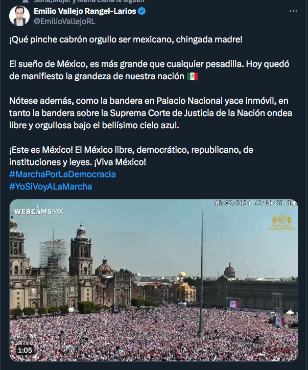 ArmandoSolaresS's tweet photo. @EmilioVallejoRL El frentón llenándose se orgullo en el Zócalo. . . mientras tanto Amlo.
https://t.co/MBVYLhw0tL https://t.co/woHcbZ7lep