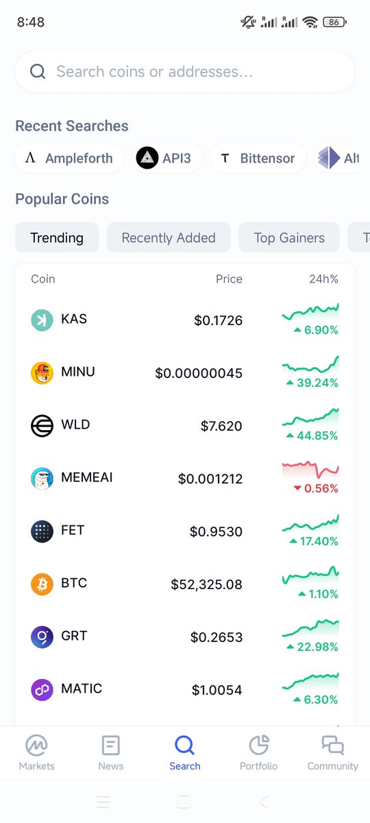$KAS zai在 <a href="/CoinMarketCap/">CoinMarketCap</a> 上搜索排名第一。意味着什么？

坊间传闻有大所要上 $KAS 现货了。
