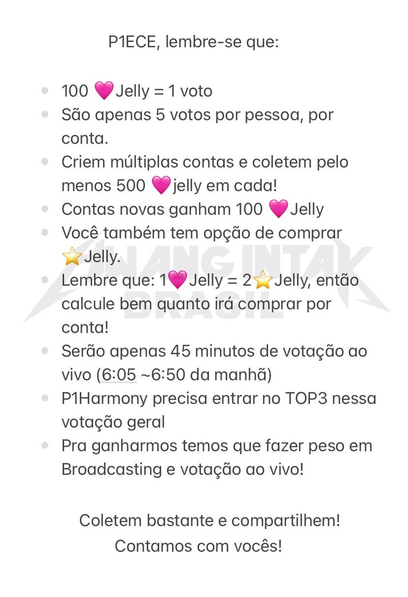 HwangIntakBR's tweet photo. 🗳️ | #INFO • 19.02.24 - A pré-votação do THE SHOW encerrou, e a votação ao vivo para começa amanhã (20).
Leia a imagem abaixo e saiba como ajudar! Tutorial no fixado!
#P1Harmony1stWin #KillinIt1stWin #P1H1stWin #P1HFirstWin @P1H_official @P1H_members https://t.co/gbfLJGURkb