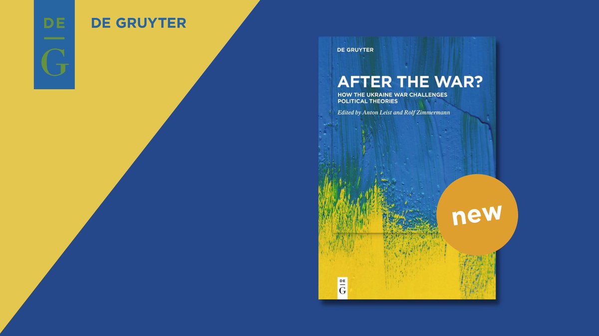 Russia's attack on Ukraine marked an epochal turning point for #PoliticalTheory. In this new book, international experts explain how the war has challenged key assumptions of Western theorists and why a reorientation of political theories is long overdue. degruyter.com/document/doi/1…