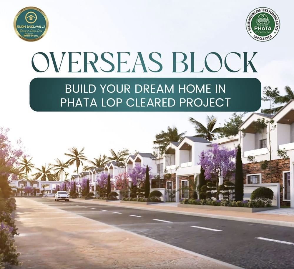 UrbanRealtorSMC's tweet photo. Build your Dream Home in 𝐑𝐔𝐃𝐍 𝐄𝐧𝐜𝐥𝐚𝐯𝐞 𝟐 𝐎𝐯𝐞𝐫𝐬𝐞𝐚𝐬 𝐁𝐥𝐨𝐜𝐤. 🏡 

RUDN Enclave 2- 𝐆𝐚𝐭𝐞𝐰𝐚𝐲 𝐨𝐟 𝐋𝐮𝐱𝐮𝐫𝐲 𝐋𝐢𝐯𝐢𝐧𝐠

03059998007
03456290072

#urbanrealtor_ #RUDNEnclave2 #LuxuryLiving #Rawalpindi #SecureSociety #InvestInYourFuture #dreamhome https://t.co/DfzkdgPhoR
