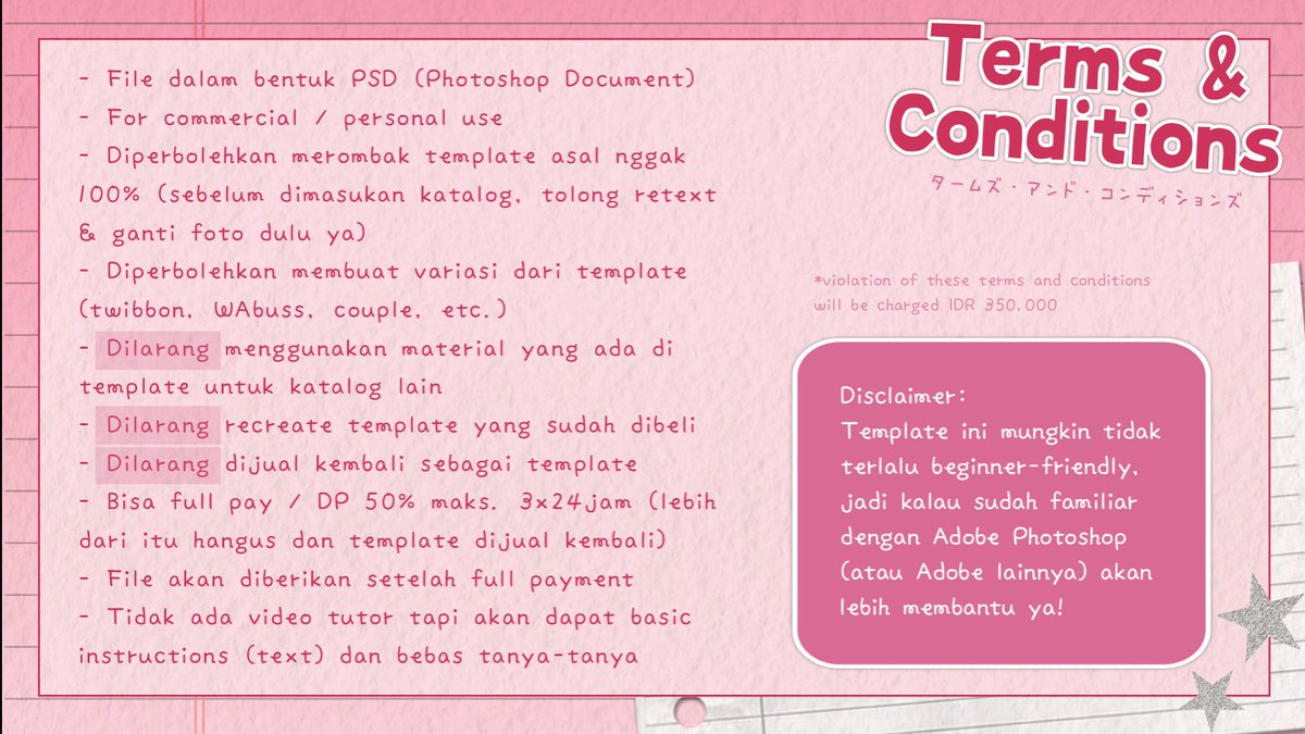 [ 🌸 reposts are truly appreciated ]

hai! aku bawa 3 TEMPLATE LAYOUT (psd only) yang bisa ditake via DM / tele sekarang! jangan lupa baca T&amp;C lebih dulu ya, more details on alt!
🎀 QRIS / e-wallet 
☎️ t.me/sakurainked

(🎟️ #zonaba #zonauang)