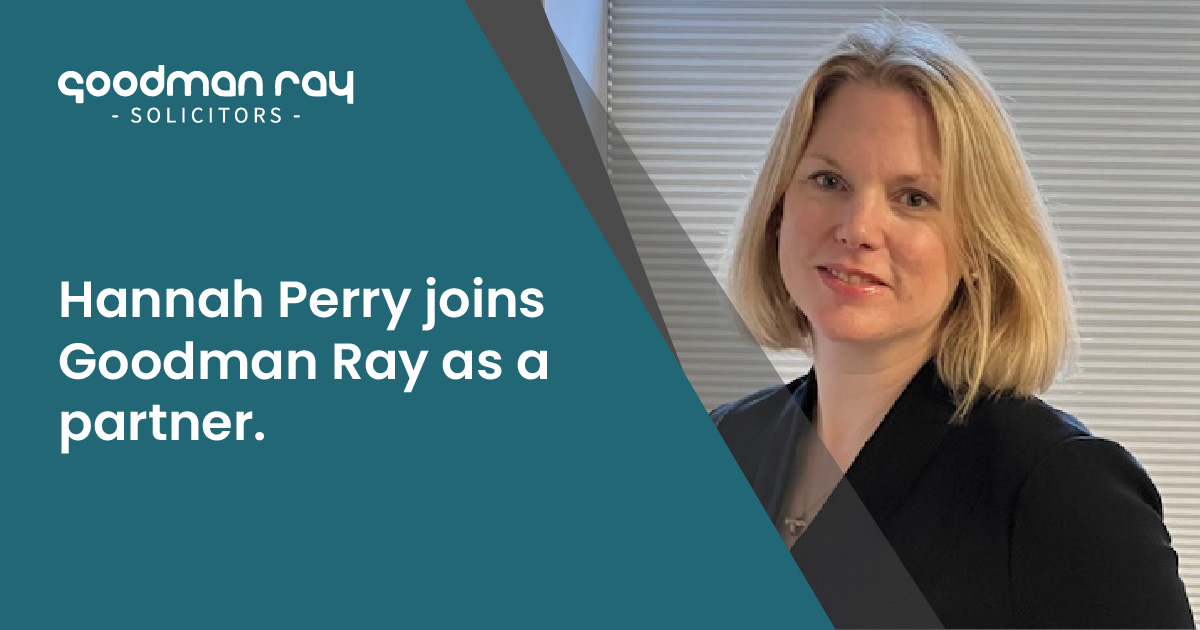Goodman Ray are delighted to announce that Hannah Perry joins the firm today as a partner! 👏
 
Read more about Hannah joining the team👇

goodmanray.com/2024/02/19/han…
 
#GoodmanRay #HannahPerry #NewPartner