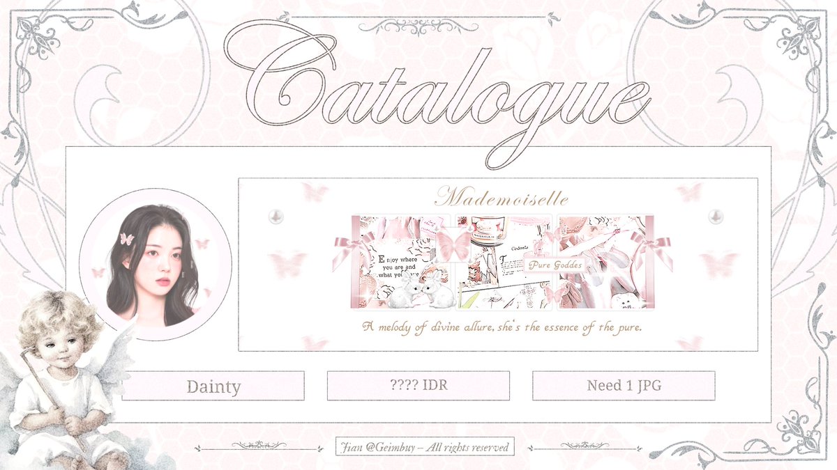 Geimbuy's tweet photo. ⠀
GIVEAWAY LAYOUT!

Hello, aku bawa Free Layout Request dari 4 katalog di bawah, yang di sponsori oleh kakak cantik @gembuym! Untuk 4 winner, yaa. For rules bisa cek di postingan selanjutnya nya. —— ৎ୭  
{ #zonauang #zonaba }
⠀ https://t.co/GxC1e49AmB
