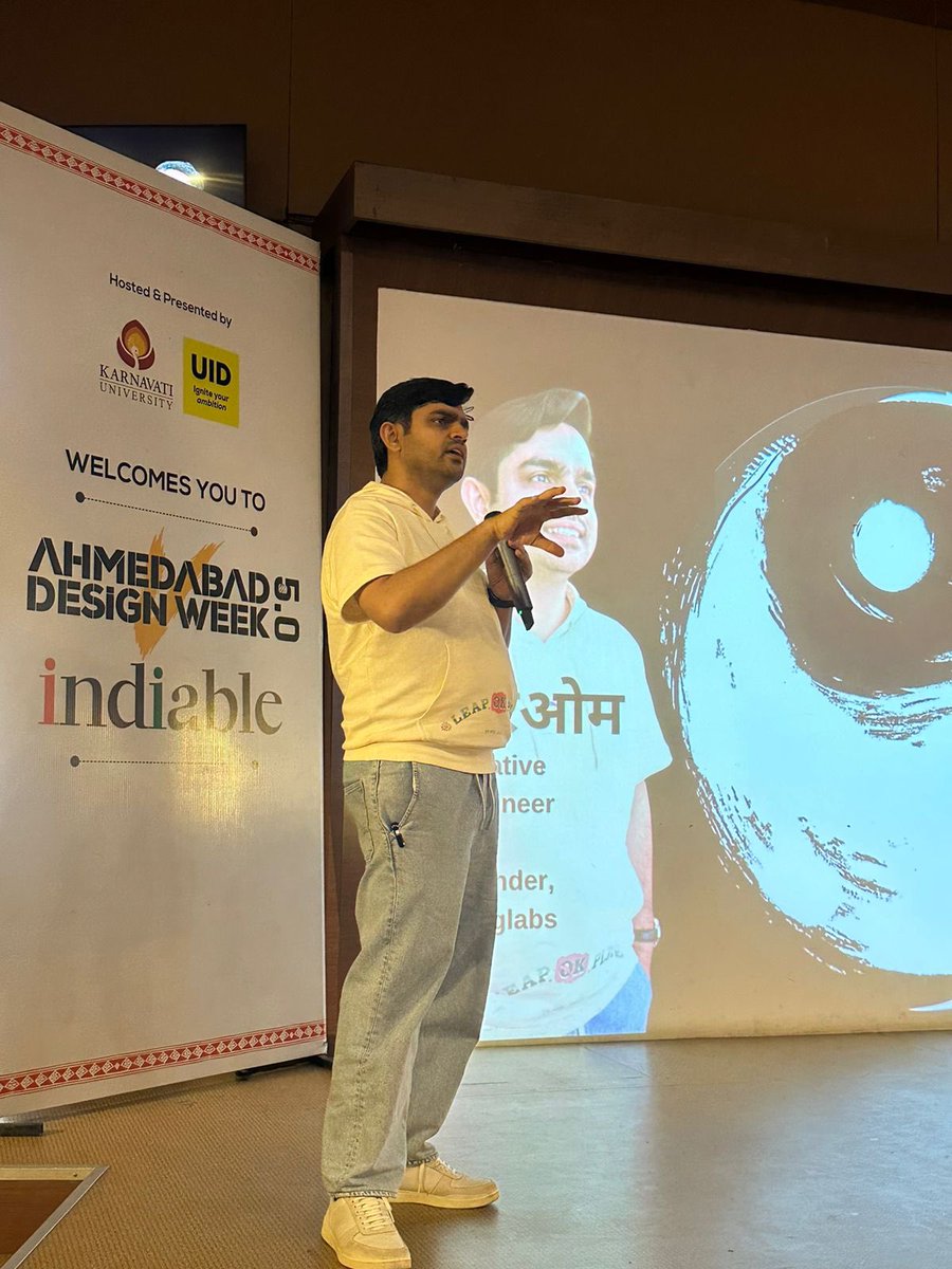 AI is changing design industry and along with it our life. 

After all the hustle and bustle, the last Speaker session of ADW 5.0 was a panel discussion on “Impact of AI” by Mr. Hariom Seth &amp; Mohammad Shaahkar Siddiquee. 

#ADW #artificalintelligence #karnavatiuniversity