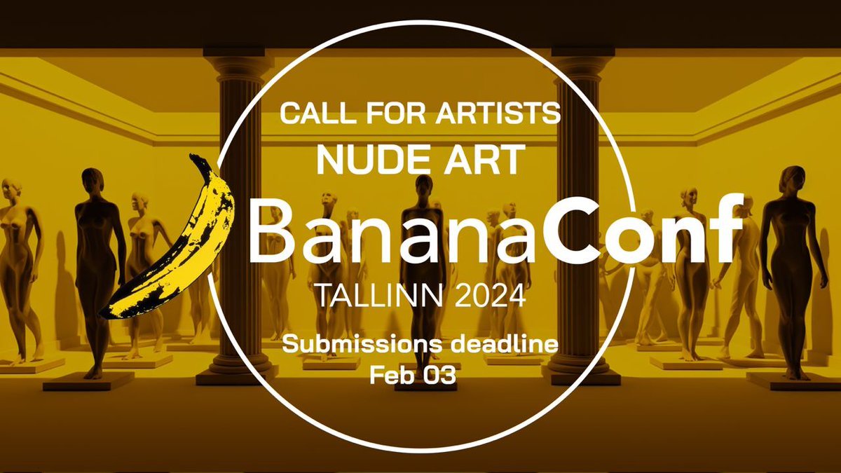🍌#BananaConf Tallinn will this year feature #NFTArt in a variety of different styles that get curated by our amazing team. 👩‍🎨 After some crunching time, we have picked the 10 #NudeArt winners, curated by the team. 🎉 🧵winners in Alphabetical order