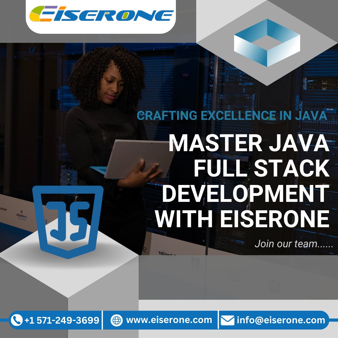 Eiseroneinc's tweet image. Crafting Excellence in Java
Master Java Full Stack development with Eiserone. Gain the skills to create robust applications and become a standout professional in the IT landscape.
#JavaExcellence #CraftingJava #JavaFullStackMastery #EiseroneJavaSkills