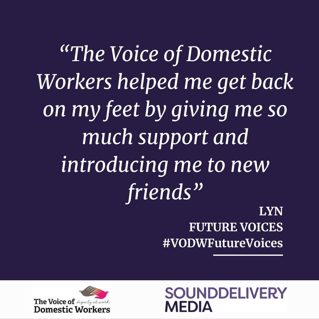 Lyn's previous employers brought her to the UK without her knowledge or consent, and withheld her passport and visa. She shares how she left them, and joined @thevoiceofdws, in this new blog from the #VODWFutureVoices programme thevoiceofdomesticworkers.com/post/resilienc…