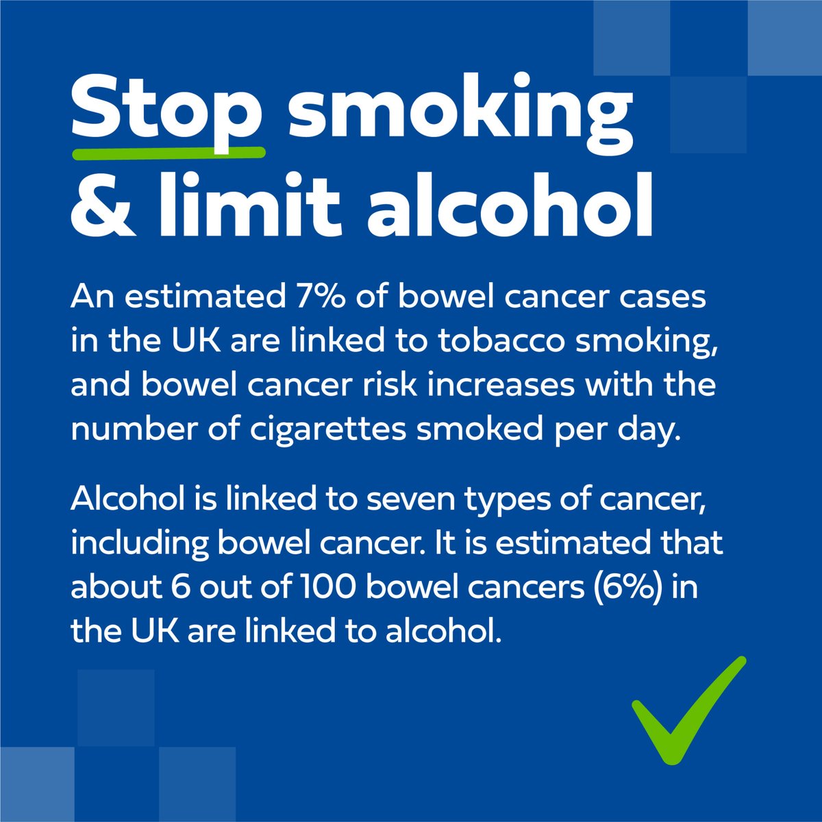 functionalgut's tweet image. By making simple changes to your diet and lifestyle you can decrease your risk of being affected by bowel cancer:

🚬 Stop smoking 
🍻 Limiting alcohol 
🥩 Eating less red meat 

Click below to find out more about bowel cancer and its symptoms: bit.ly/4b4UAfT