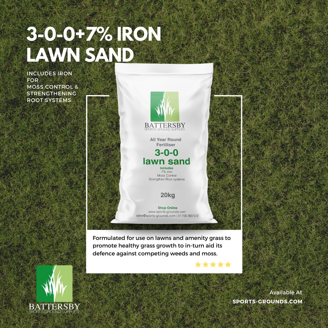 Kickstart the week with our #lawnsand! Helping you transform your #turf like never before ensuring you combat #moss whilst strengthening your #grass #roots systems. 
👉ow.ly/aJv050Qvc8Q
 🌱✨ #RapidGrowth #GreenRevolution