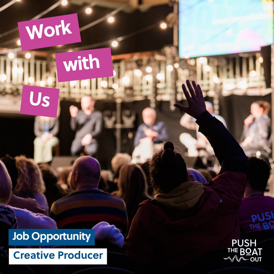 1 week left to apply 📣 Could you fill our brand-new role of Creative Producer? We’re seeking an organised, communicative and collaborative Creative Producer to support the development and delivery of Push the Boat Out 2024. Apply by 26 Feb 👉pushtheboatout.org