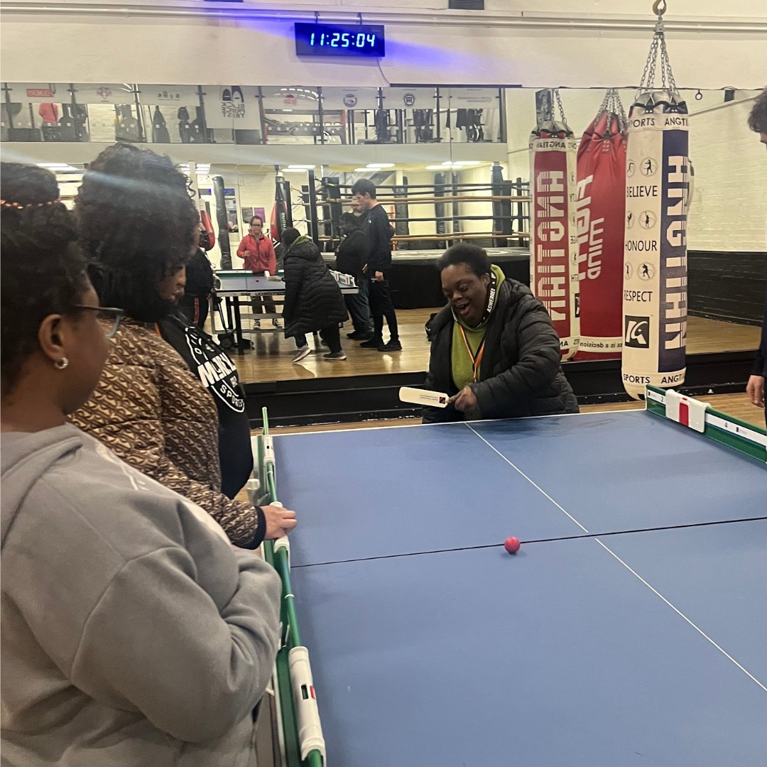 Our sports groups have been enjoying table cricket at @BlackPrinceHub, thanks so much to coach James from @surreycricket for the excellent sessions! 🙌 🏏

#InclusiveSport #LearningDisabilities