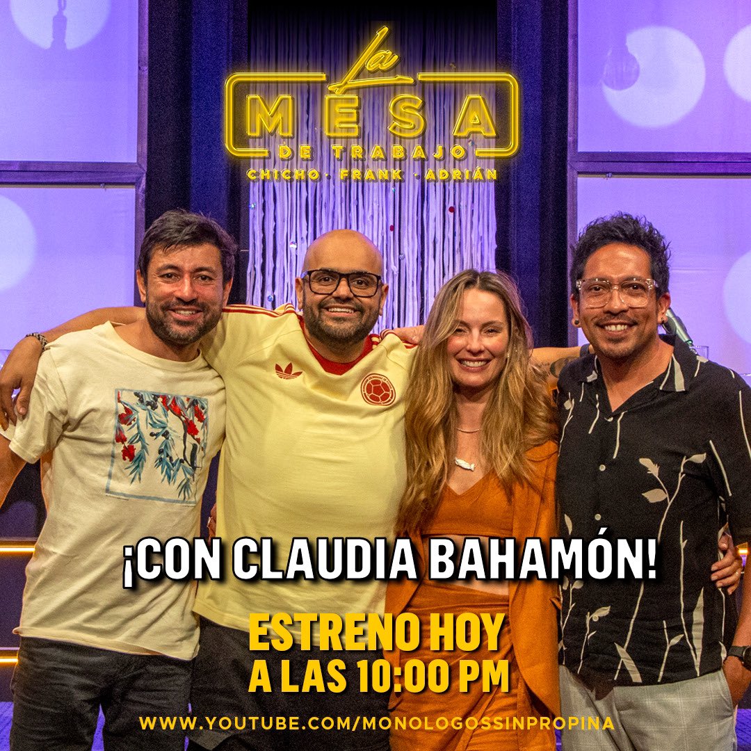 Ya disponible en el canal de YouTube de @monosinpropina #lamesadetrabajo con @CLAUDIABAHAMON 😍😍😍 ⚡️Véalo aquí: youtu.be/a9TZ-RojJKw