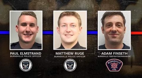 Chief Hedley and the entire Hapeville Police Department send our deepest sympathy to Burnsville, Minnesota with the murders of Officers Paul Elmstrand, Matthew Ruge, and Firefighter/Paramedic Adam Finseth. These public servants were shot and killed by a gunman at a DV call.