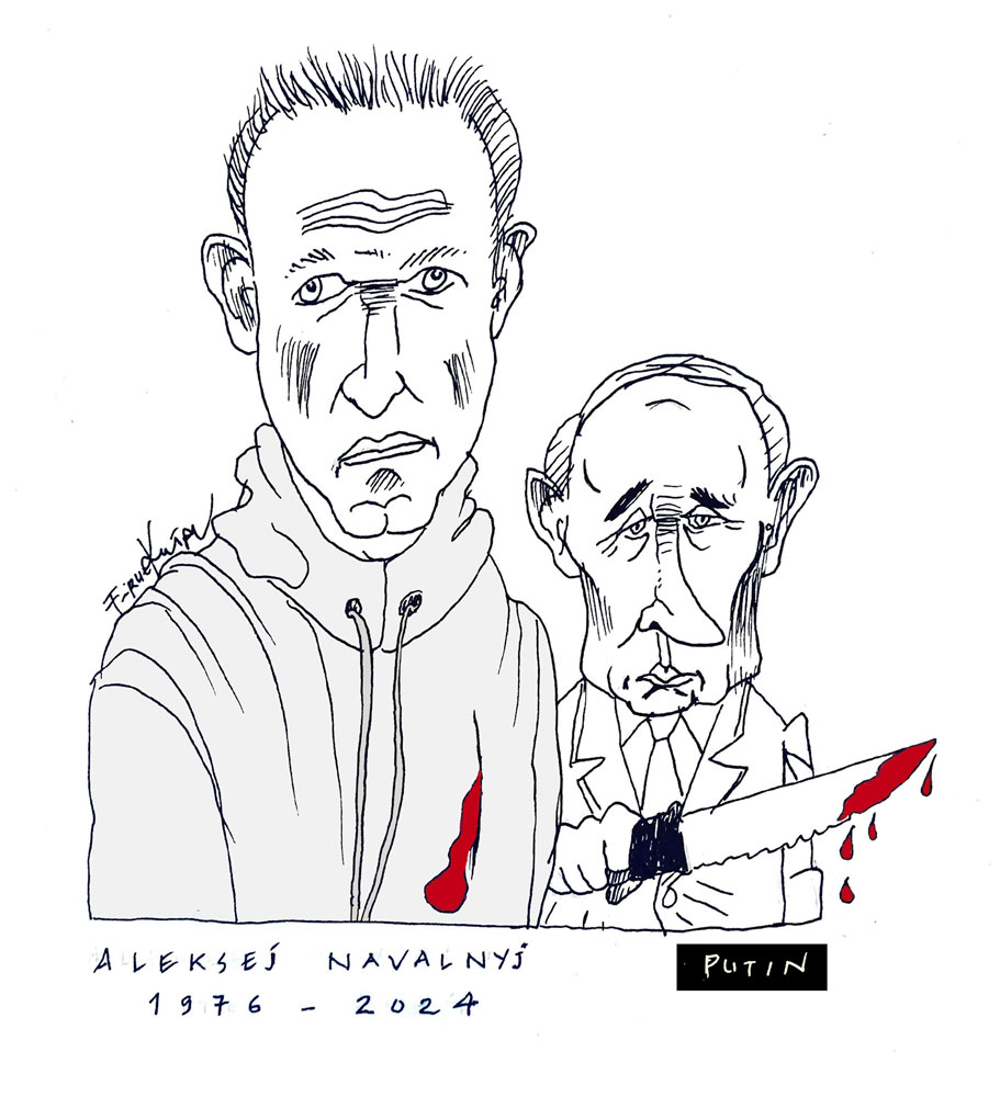 #portrait #EditorialCartooning #editorialcartoons #firuzkutal
Rusya Devlet Başkanı Vladimir Putin'in en zorlu yerel rakibi olan 47 yaşındaki eski avukat #AlexeiNavalny hapishanede öldü. 📷 Batılı yetkililer Navalny'yi övüyor, Putin'i kınıyor