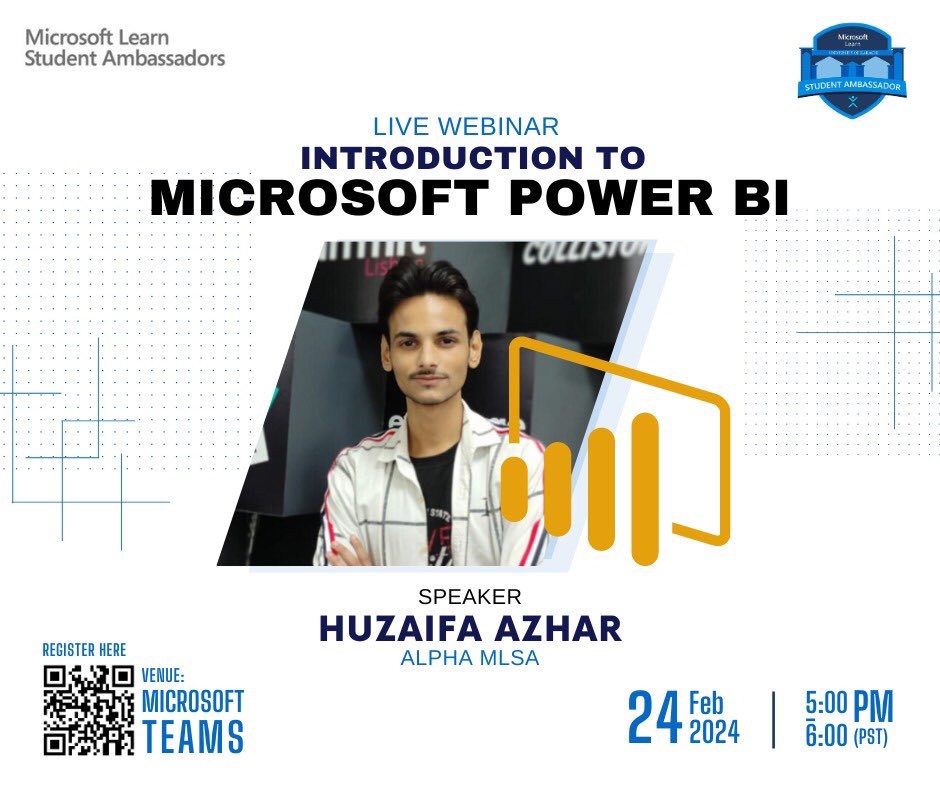 mlsauok's tweet photo. 🚀 Unleash the Power of Data with our Exclusive Session on Introduction to Microsoft Power BI. Join Huzaifa Azhar for an illuminating journey into the world of Power BI,
Register now: https://t.co/6K1105fs7i
🗓️ Save the Date: 24 February 2024.
🕔 Time: 5:00 PM to 6:00 PM https://t.co/lBVURVtk01