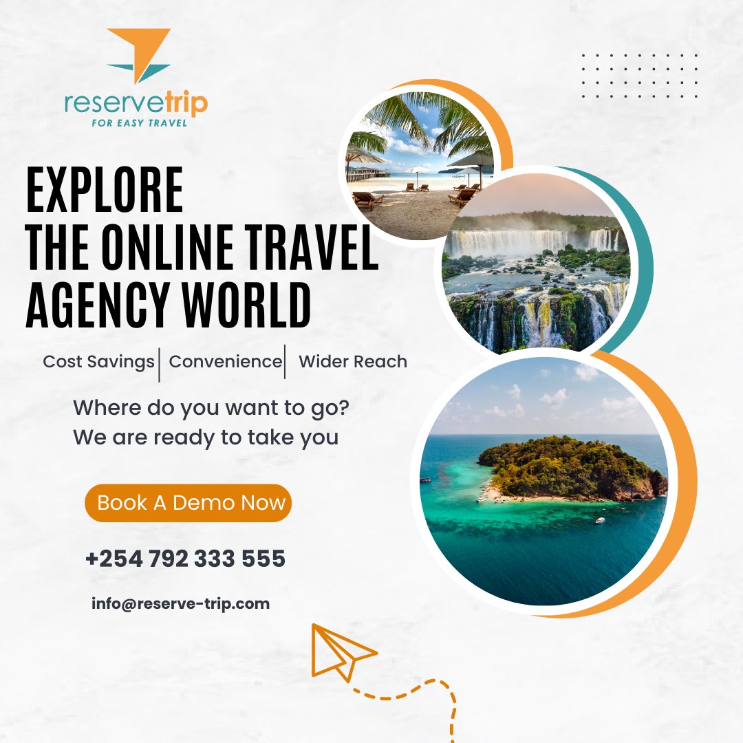 Are you a travel enthusiast? 🌍✈️ Whether you’re planning a dream vacation or a quick getaway, partnering with Reserve Trip can be a game-changer. 
#reservetrip #easytravel #kenya #uganda #travel #onlinetravelagent #africa #techenthusiast