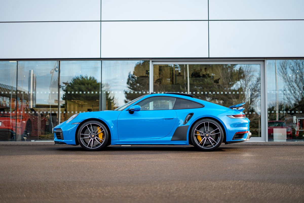 The ultimate spec 992 Turbo S? 🤔 Striking Shark Blue with contrasting interior really makes this 911 stand out! #Porsche #Porsche911