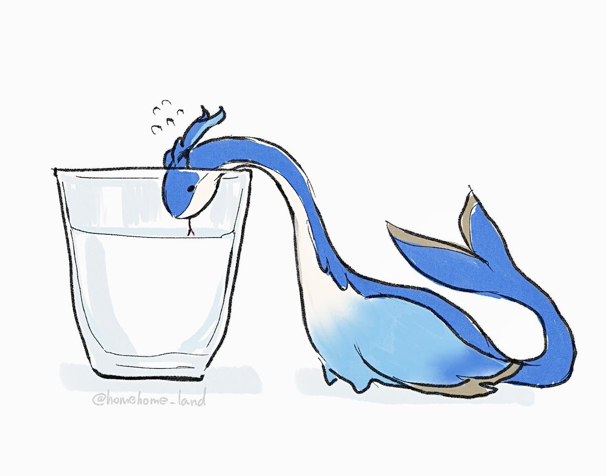 homehome_land's tweet photo. お水飲みたいのんびり水龍 https://t.co/eMJCKVcwCq