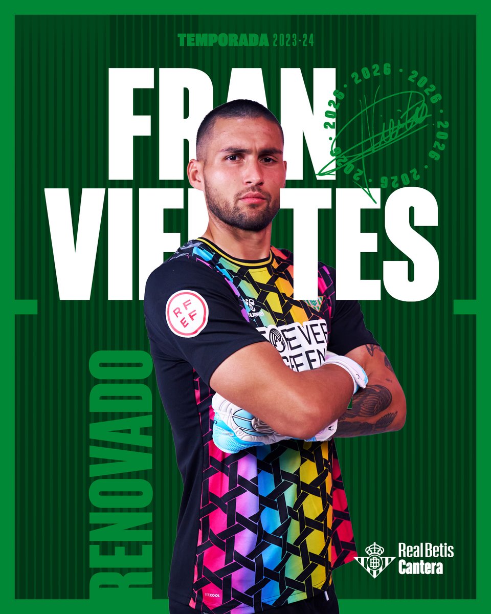 📣 OFICIAL | Fran Vieites renueva su contrato con el #RealBetis 📝💚 ➡️ realbetisbalompie.es/noticias/cante… #CanteraBetis