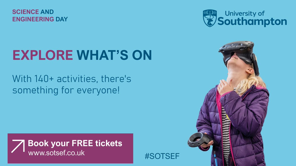 📢Did you hear? Science and Engineering Day is back! With over 140+ activities there's loads of science-based fun for the whole family! 👀Explore what's on and find all the info you need to make the most of the day on our website 🔍 👉 sotsef.co.uk/SED/whats-on/ #SOTSEF