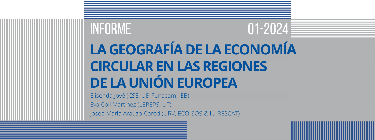 Funseam's tweet photo. Primer #informeFunseam de 2024. Elisenda Jové @elisenda_elis, Eva Coll i Josep M. Arauzo-Carod analizan rol de las administraciones públicas regionales y locales en la transición a la #economíacircular, con datos del Eurobarómetro de la Comisión Europea.
https://t.co/baG6b2NymB https://t.co/sJLkLgHlYC