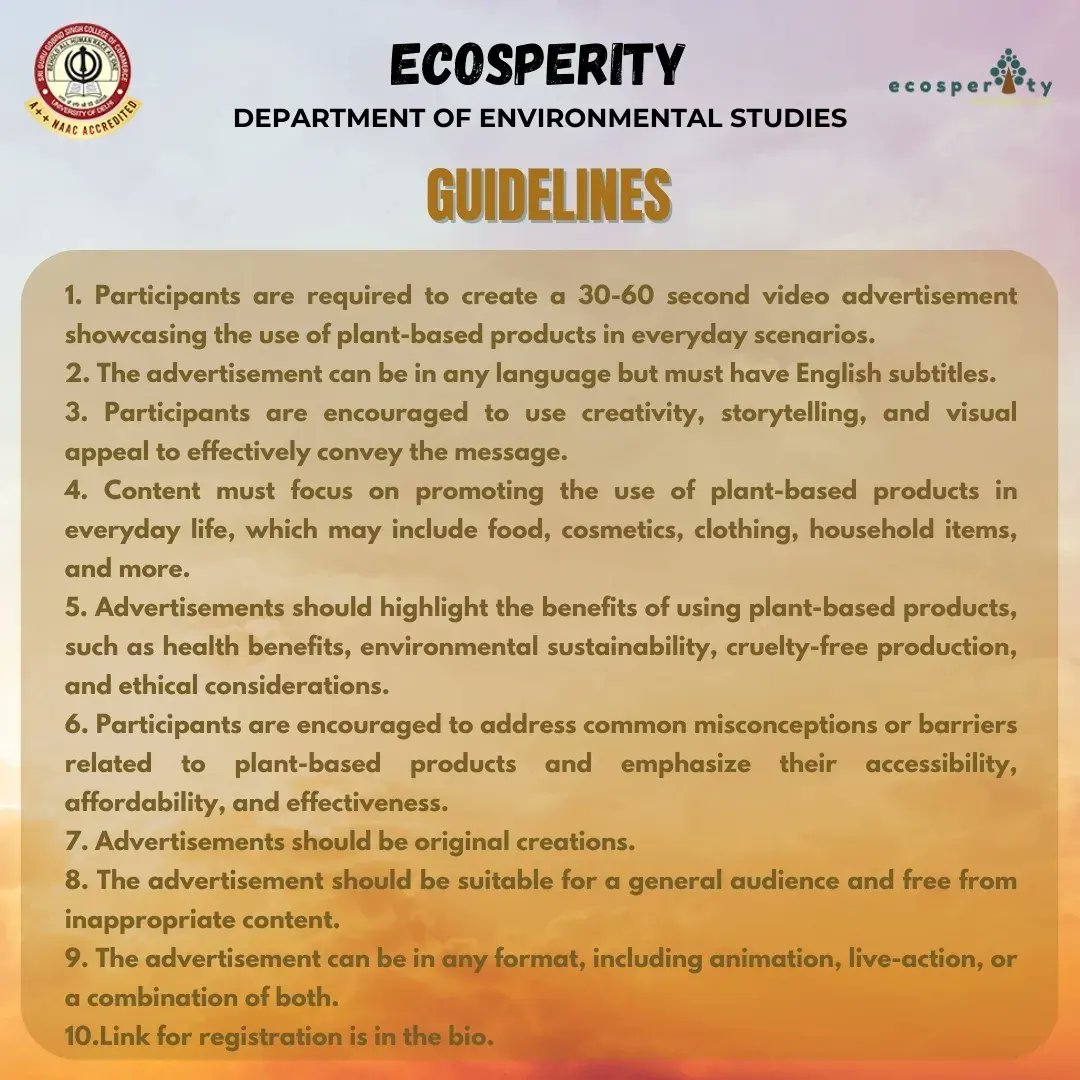 Ecosperity_'s tweet photo. Join Ecosperity's online 'Nature's Narrative:Advertisement Making event'. Craft a 30-60 sec ad for a plant-based product to inspire change and nurture a greener tomorrow.
 Register now through the following link-
https://t.co/x5zS6mghXK
#Advertising #environment #Event https://t.co/QYL0fRP2lx