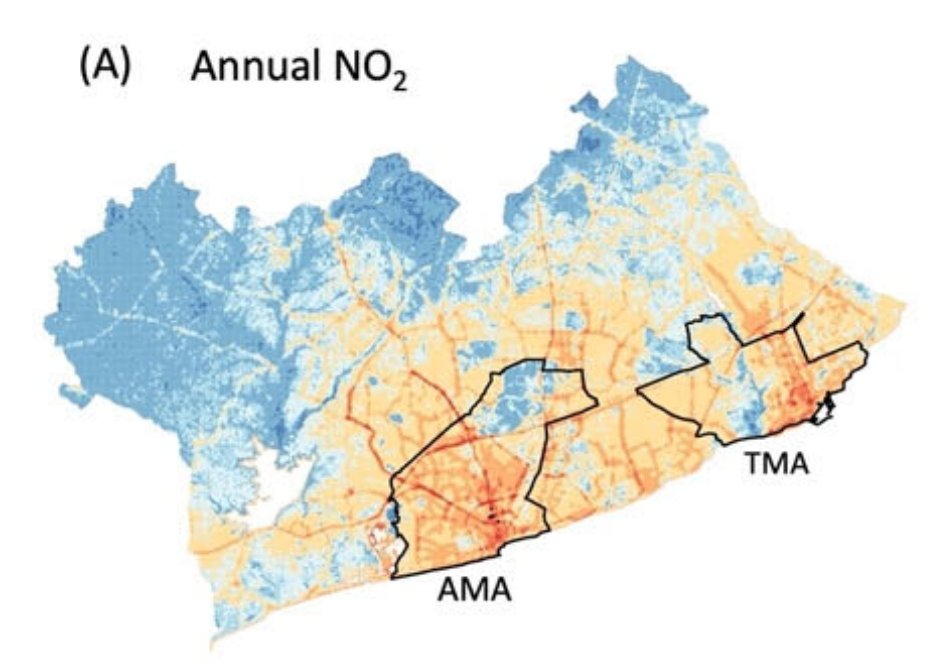 New paper out from @Jiayuan39 and @Pathways2Equity on spatial modelling and inequalities of NO & NO2 #airpollution across the Greater #Accra Metropolitan Area @IOPenvironment doi.org/10.1088/1748-9… @allliabosede @raphazi1 @ThickNavyRain @alfelix123 @nimos1260 @jillcbaum