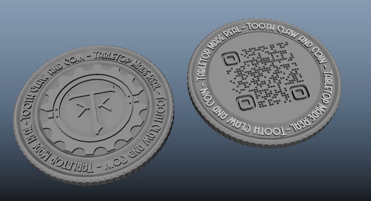 ToothClawCoin's tweet photo. Everyone keeps telling me to make business cards for the con... Here at TCC we don't do business cards. We do cool shit like custom coins! #dnd #3DPrinting #coin #handmade https://t.co/X3g1mgHxE3