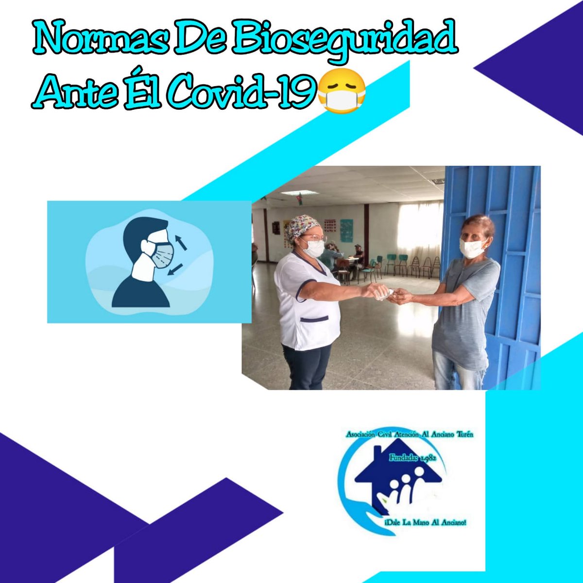 #19Feb. Como siempre lo hacemos en nuestra institución guardamos las normas de bioseguridad ante el COVID-19 😷así protegemos a los adultos mayores al ingresar a nuestra sede.#PuebloMaduroQueAvanza
#DaleLaManoAlAnciano <a href="/NicolasMaduro/">Nicolás Maduro</a> <a href="/dcabellor/">Diosdado Cabello R</a> <a href="/LealTelleria/">M/G Carlos Leal Tellería</a> <a href="/TareckPSUV/">Tareck El Aissami</a>  <a href="/avnve/">Agencia Venezolana de Noticias</a>