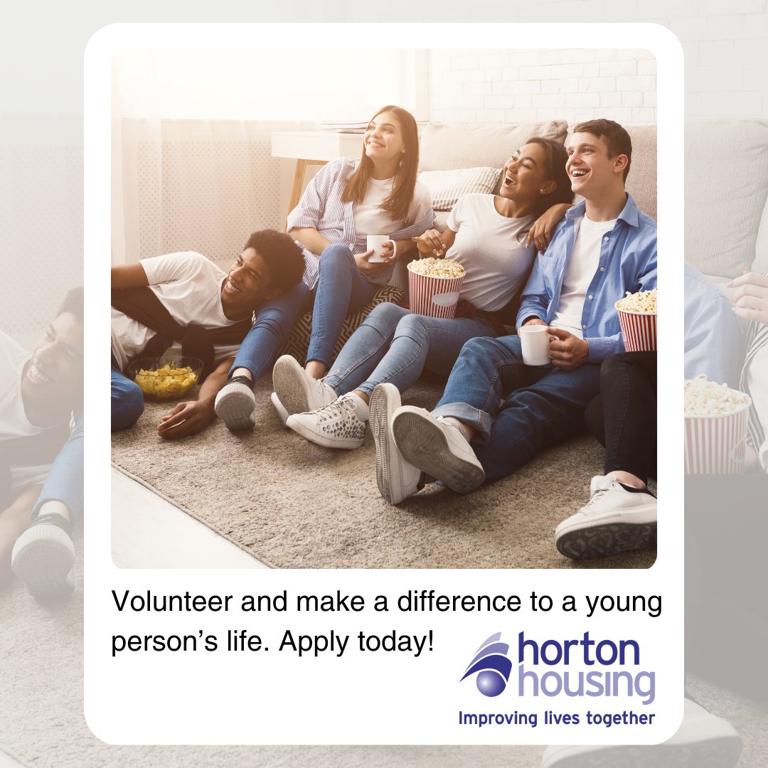 Would you like to #volunteer at our young persons' service for people aged 16+ in #Calderdale? A range of roles are available. To find out more, contact our Volunteer Coordinator on 01422 385993 or email tanya.phillips@hortonhousing.co.uk