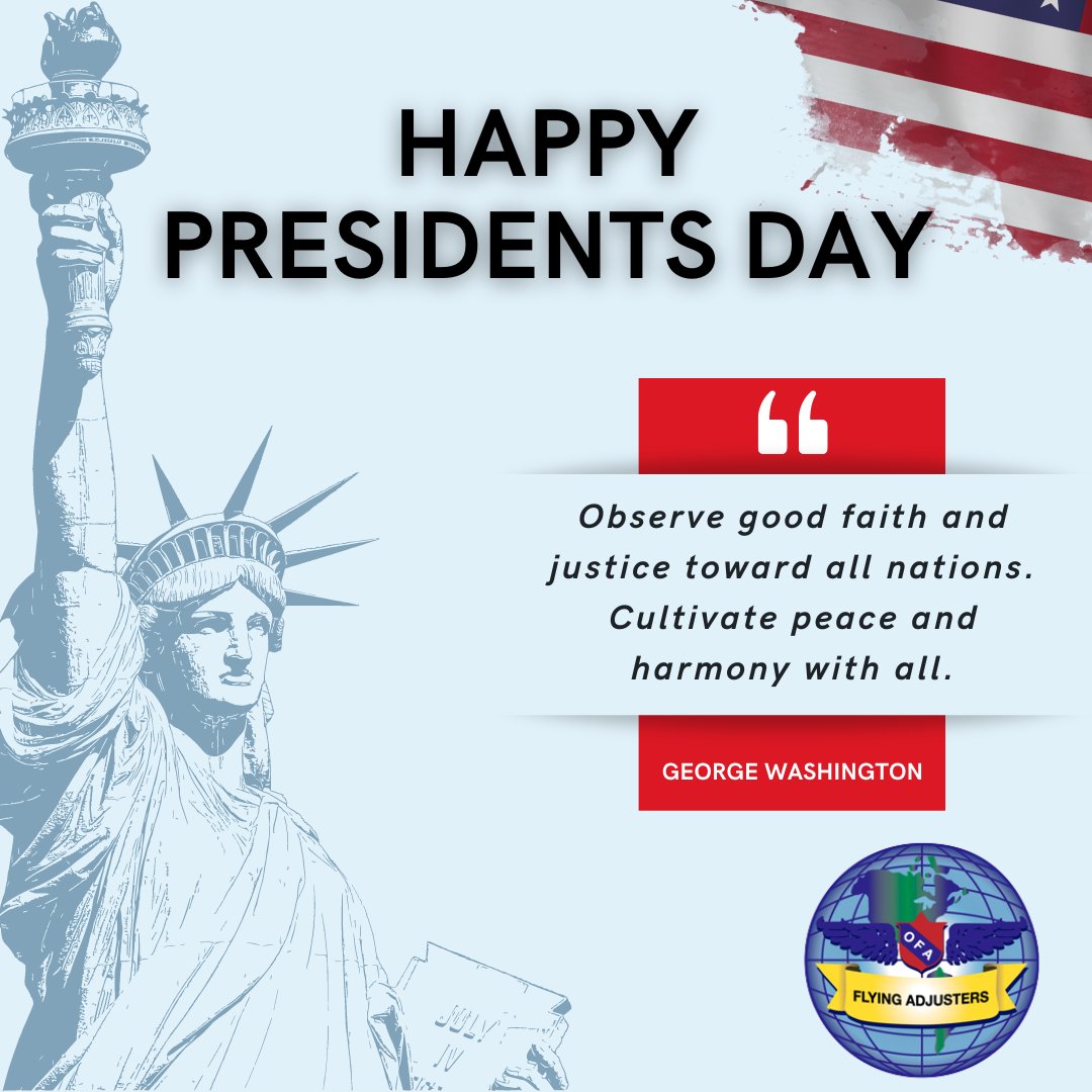 Saluting the architects of democracy who built the framework of our nation. 

Happy Presidents Day! 🏛️ 🇺🇸 

#ArchitectsOfDemocracy #PresidentsLegacy #aviationinsurance #flyingadjusters