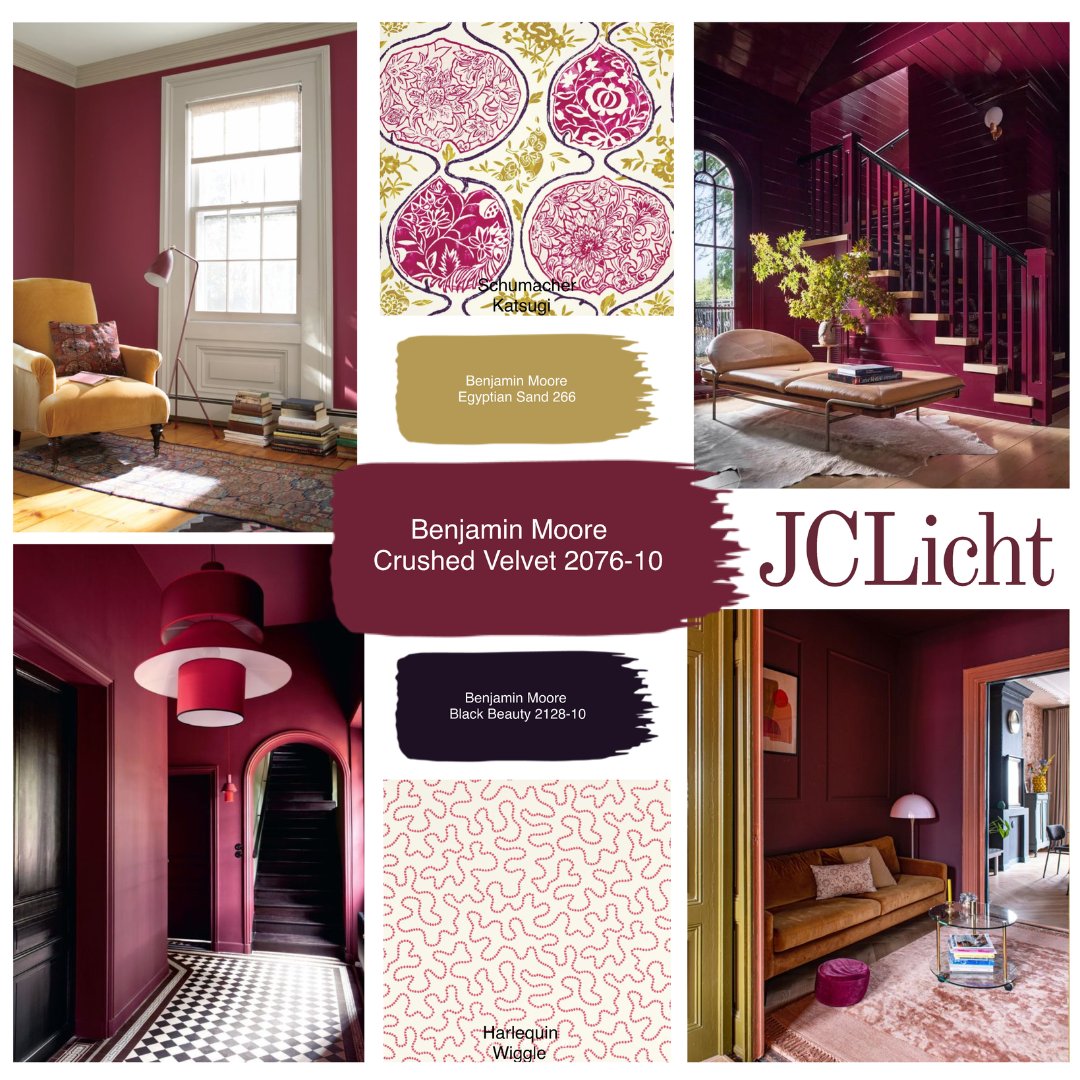 Fall in love with February's Crushed Velvet 2076-10, a rich cranberry hue evoking the luxurious feel of velvet.  Visit JC Licht for a sample and transform your surroundings with a touch of romance and whimsy!