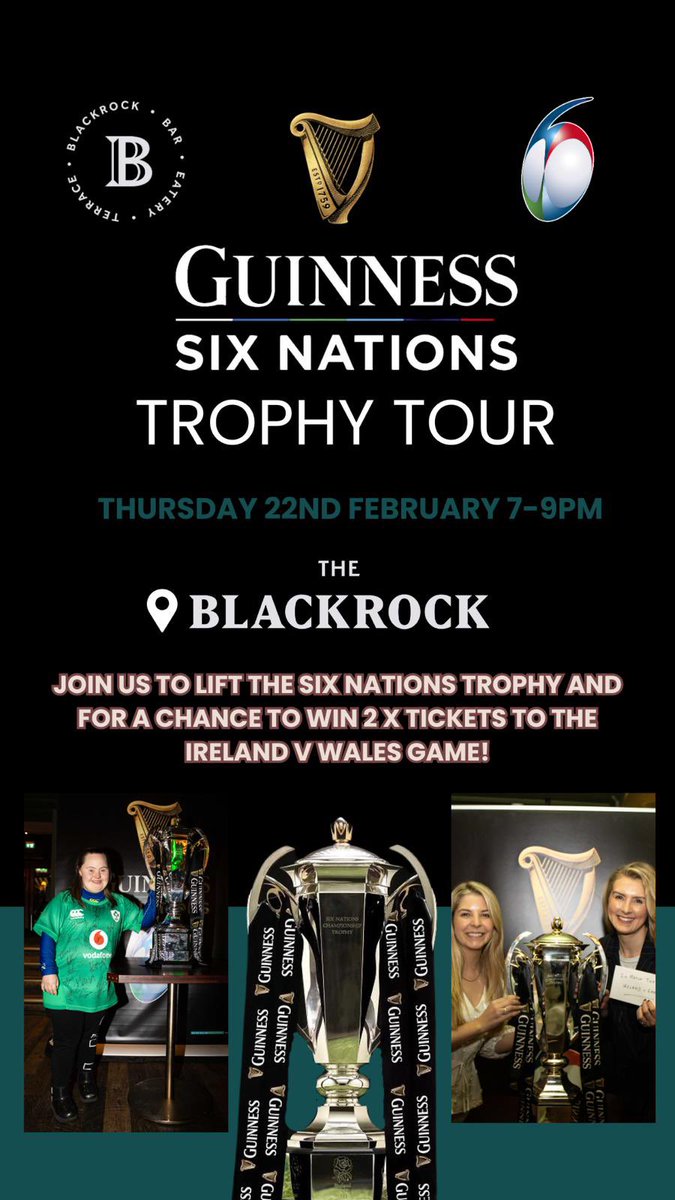 If you’re out and about this Thursday evening and fancy lifting the trophy and being in with a chance to win some match tickets for this weekend then pop down to <a href="/TheBlackrock_/">The Blackrock</a>