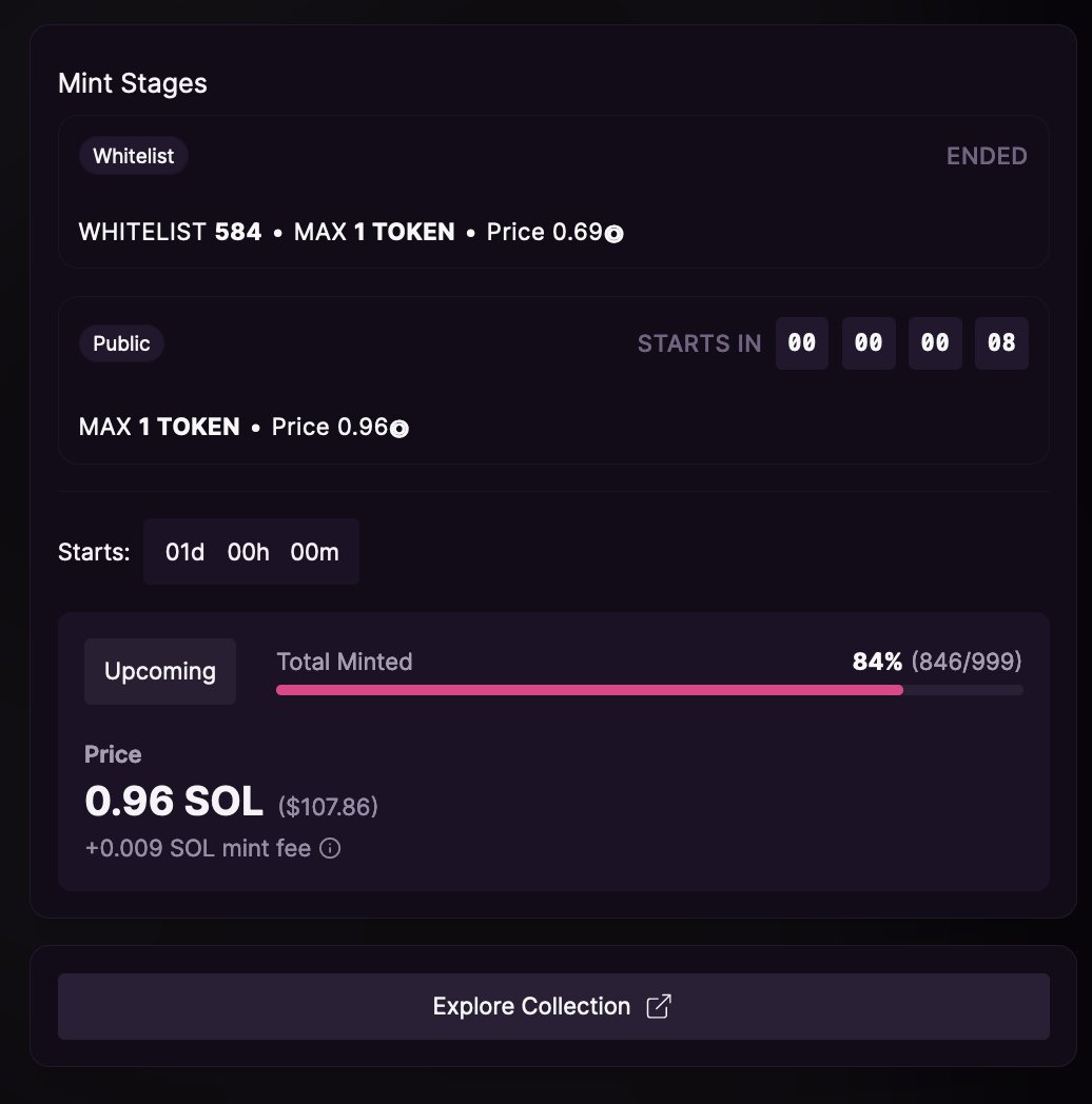 Public sale is live now!

Last 153 Silhouettes to go
Find the link in my bio, please!