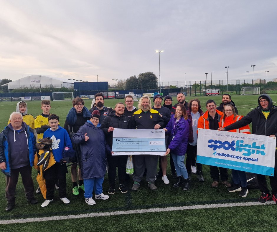 A host of local football players joined forces on Sunday to play a mammoth 24-hour football match. Funds raised exceeded £3,000 which will directly benefit the #SpotlightRadiotherapyAppeal and The Liam Taylor Legacy fund To read more: msehospitalscharity.co.uk/24-hour-charit…