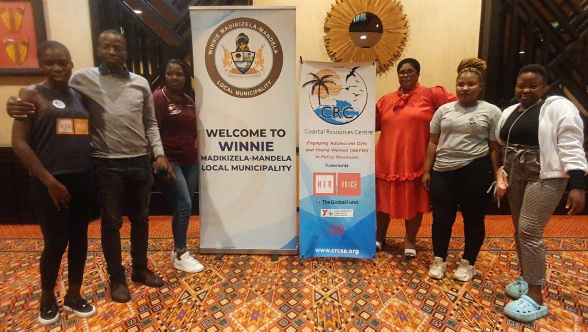 AGYWs <a href="/centre_coastal/">Coastal Resource Centre</a> doing their advocacy.