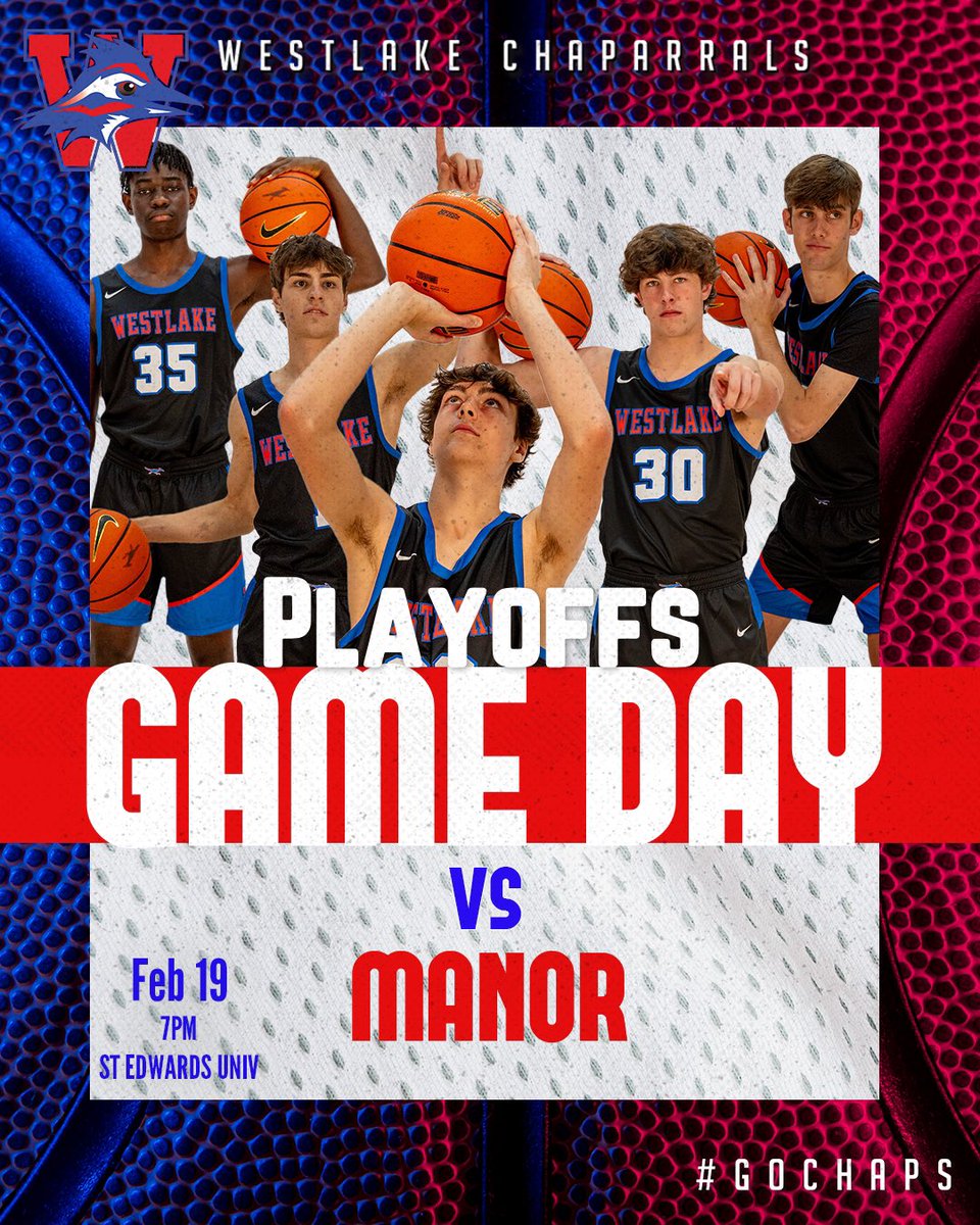 The road to state begins for Men’s Basketball as the Chaps take on Manor tonight for the Bi-District Championship. Westlake and Manor tip at 7pm at St. Edward’s University. #GoChaps