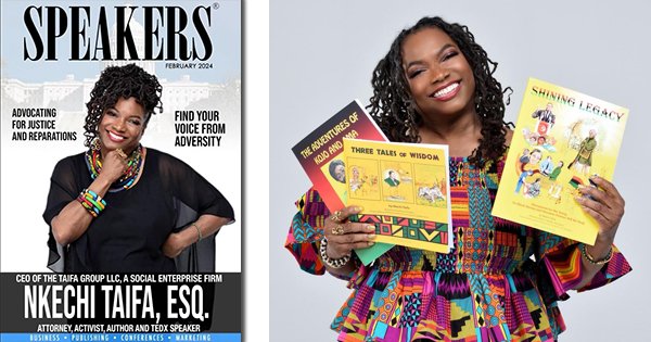 Speakers Magazine Unveils Special Black History Month Issue Featuring Nkechi Taifa, Esq. and Celebrates Great Speakers and Authors blacknews.com/news/nkechi-ta… #blackwomen #blackwoman #blackhistory #blackhistorymonth #blackexcellence #blackowned #blackownedbusiness #melanin