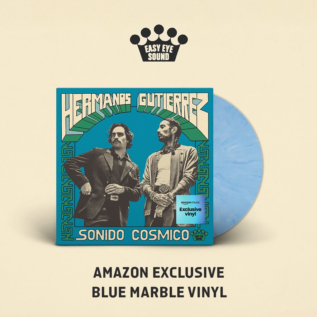 Pre-order 'Sonido Cósmico' @amazon Exclusive Blue Marble Vinyl now! ✨ Available June 14th. amazon.com/dp/B0CVK497PC?… #HermanosGutiérrez