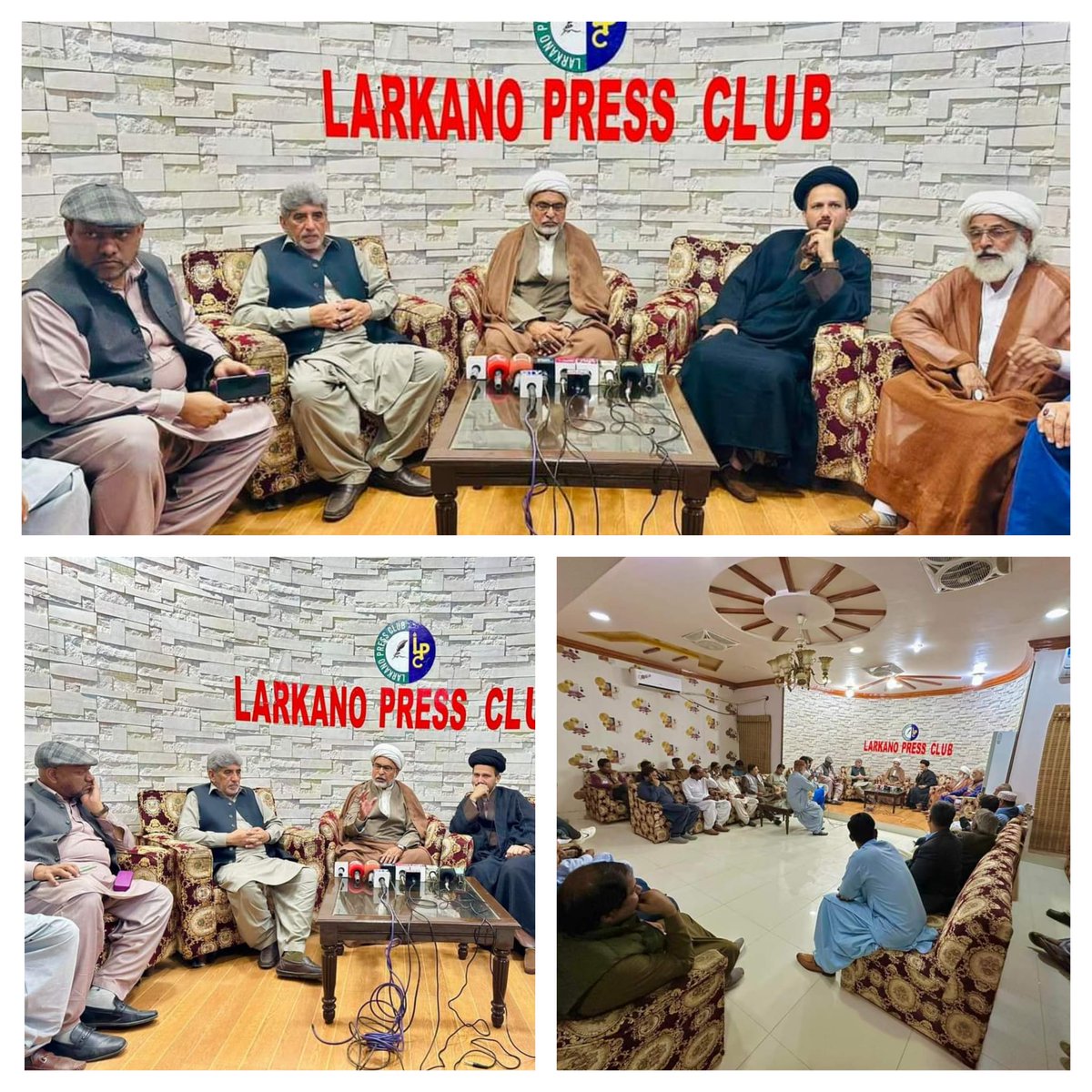tnfjorg's tweet photo. مرکزی سیکرٹری جنرل تحریک نفاذ فقہ جعفریہ علامہ راجہ بشارت حسین امامی کا لاڑکانہ پریس کلب میں تازہ ترین ملکی صورتحال کے حوالے سے اہم پریس کانفرنس سے خطاب 
مرکزی رابطہ سیکرٹری برائے #سندھ عماریاسرعلوی,صوبائی صدر علامہ سیدمحمدعلی شاہ ذیدی,صوبائی ناظم الامور علامہ قاضی غلام رضاموجود https://t.co/Dj75UWB6vB