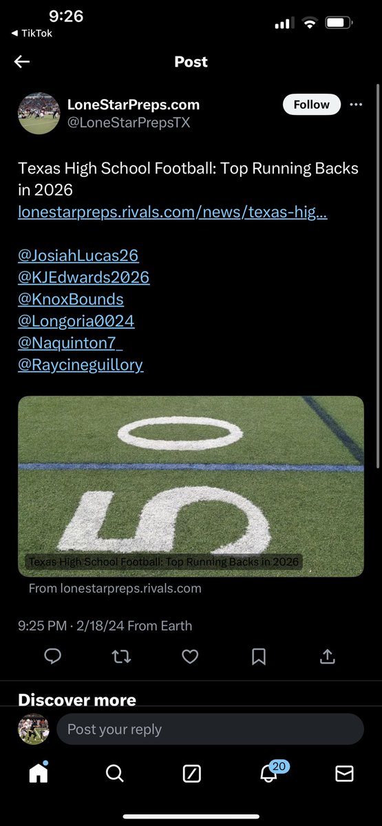 Knox Bounds tweet media