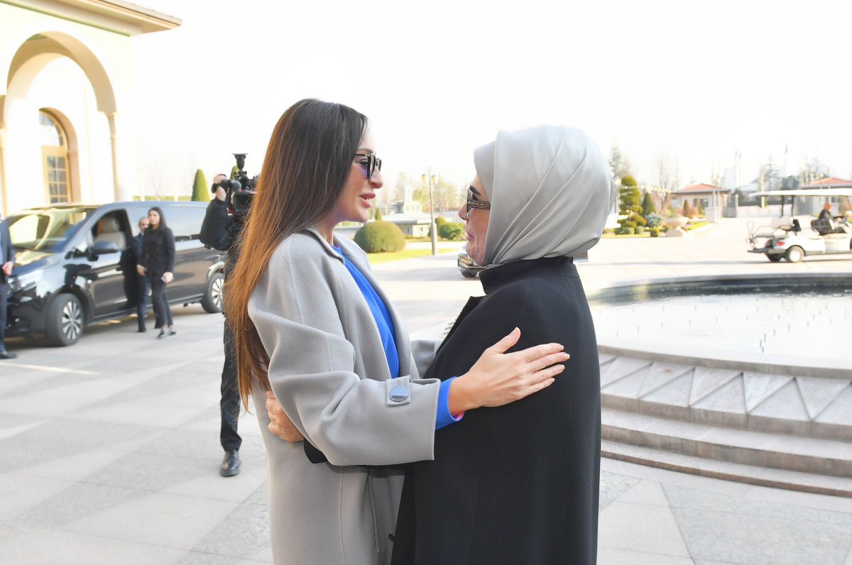 First Lady of the Republic of Azerbaijan Mehriban Aliyeva has had a meeting with First Lady of the Republic of Türkiye Emine Erdogan.